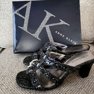 Anne Klein Flex Cushion Harlo Sandals Faux leather